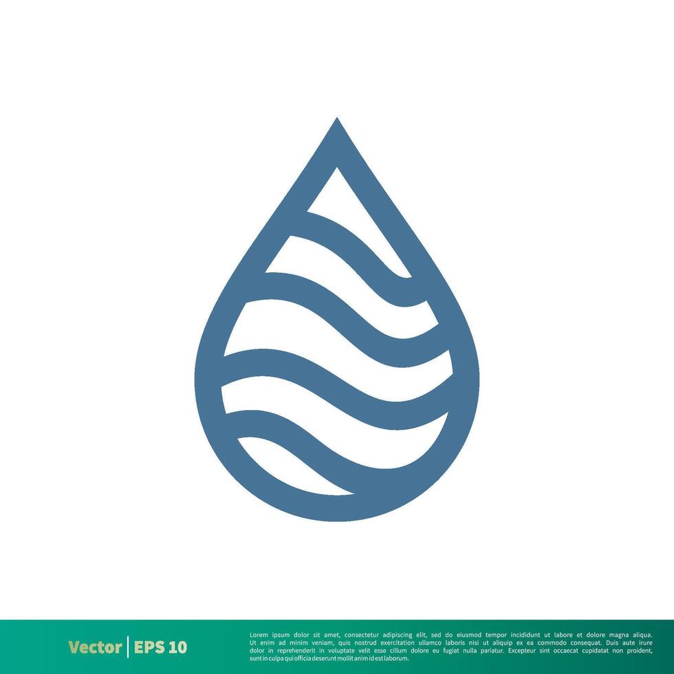 Water, Raindrop Icon Vector Logo Template Illustration Design. Vector EPS 10.