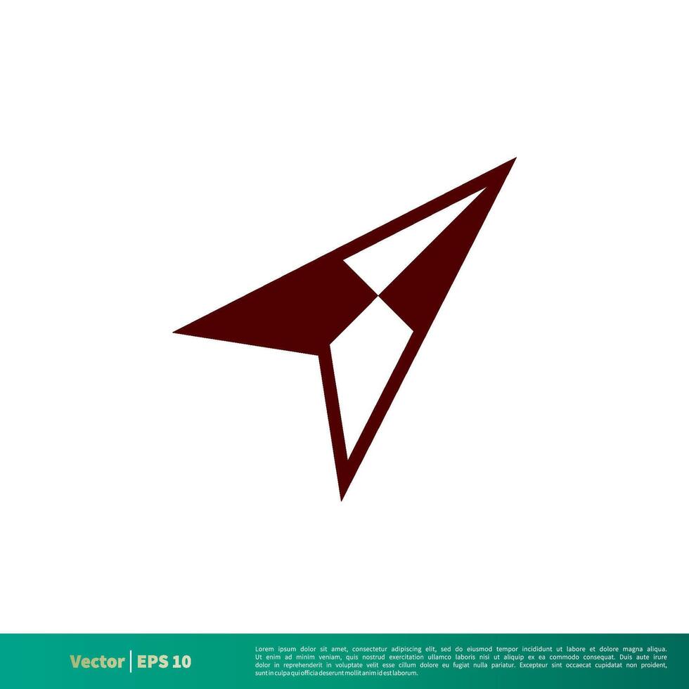 Arrow Pointer Icon Vector Logo Template Illustration Design. Vector EPS 10.