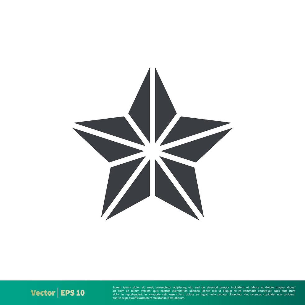 Simple Star Shape Icon Vector Logo Template Illustration Design. Vector EPS 10.