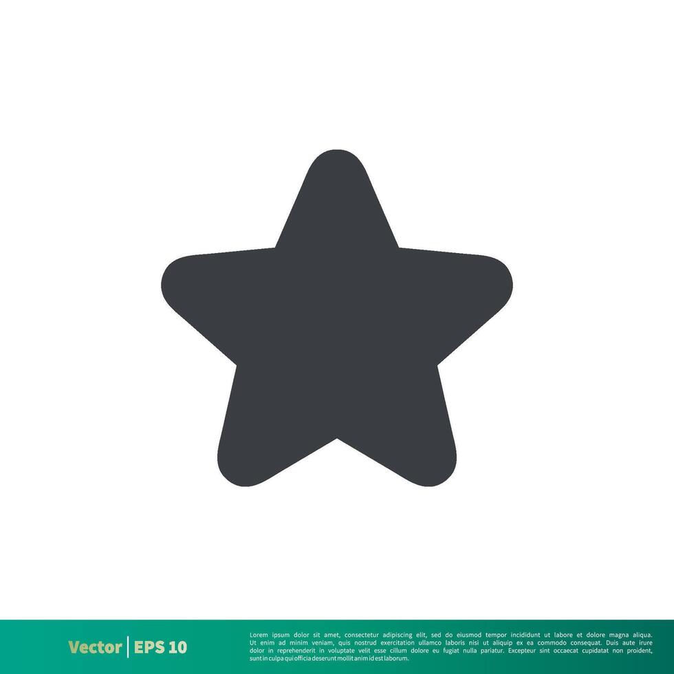 sencillo estrella forma icono vector logo modelo ilustración diseño. vector eps 10
