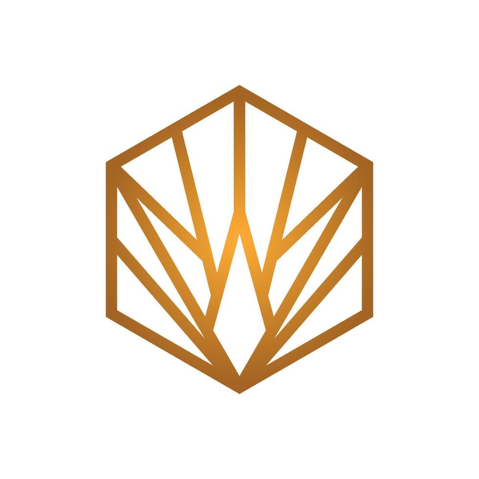 Bohemian Style Line Art Symmetry Icon Vector Luxury Design Template