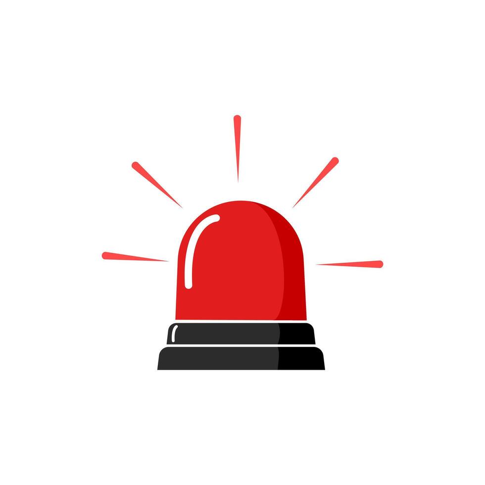 Emergency siren icon vector