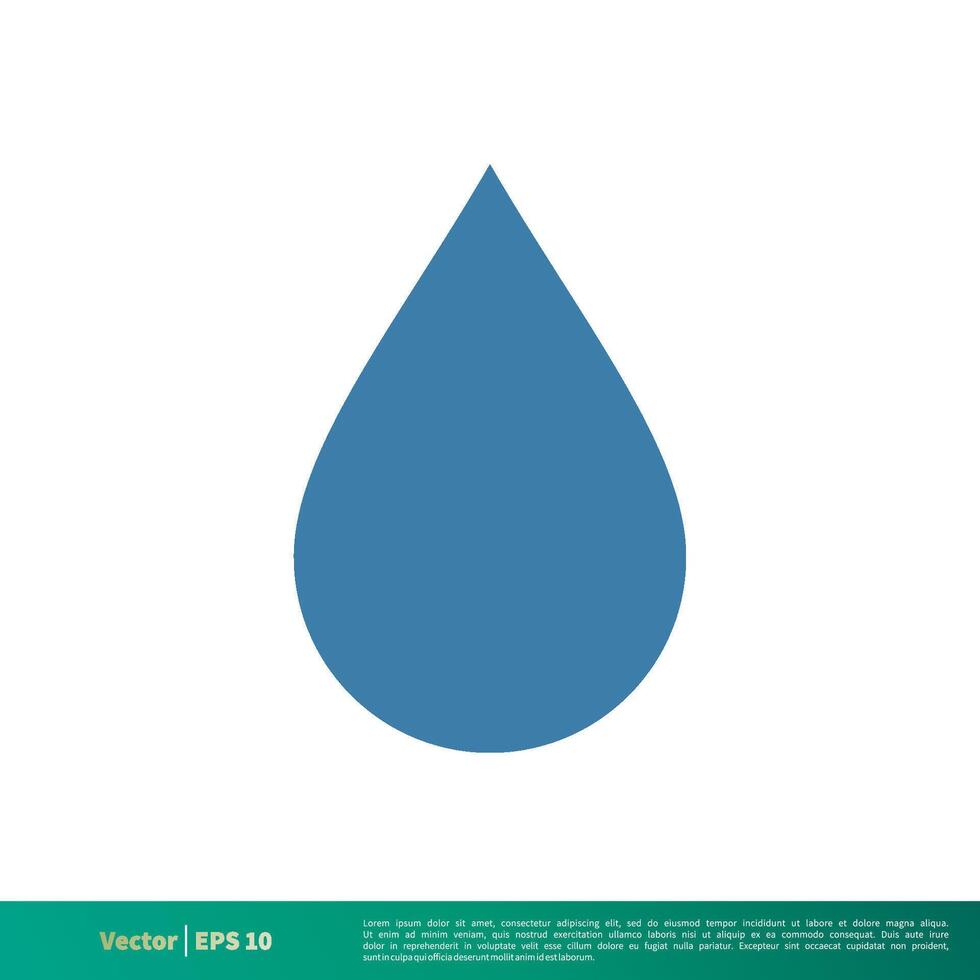 Drop Water Icon Vector Logo Template Illustration Design. Vector EPS 10.