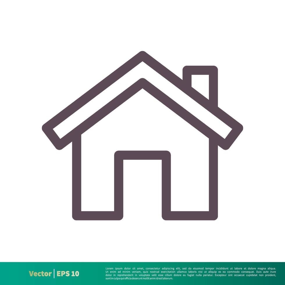 Home or House, Building, Real Estate Icon Vector Logo Template Illustration Design. Vector EPS 10.