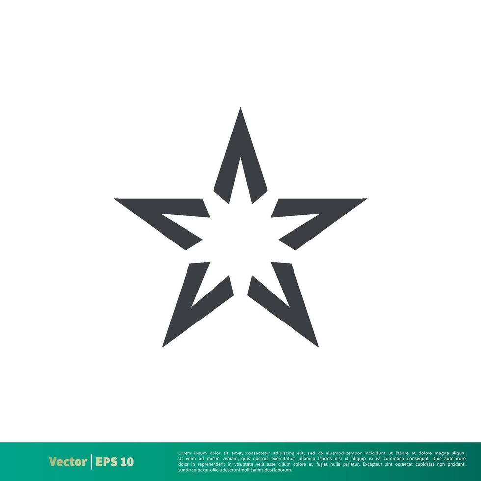 sencillo estrella forma icono vector logo modelo ilustración diseño. vector eps 10