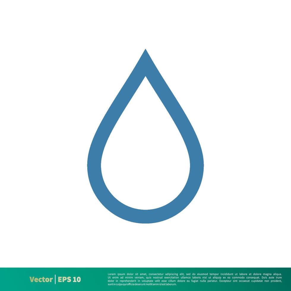 Drop Water Icon Vector Logo Template Illustration Design. Vector EPS 10.