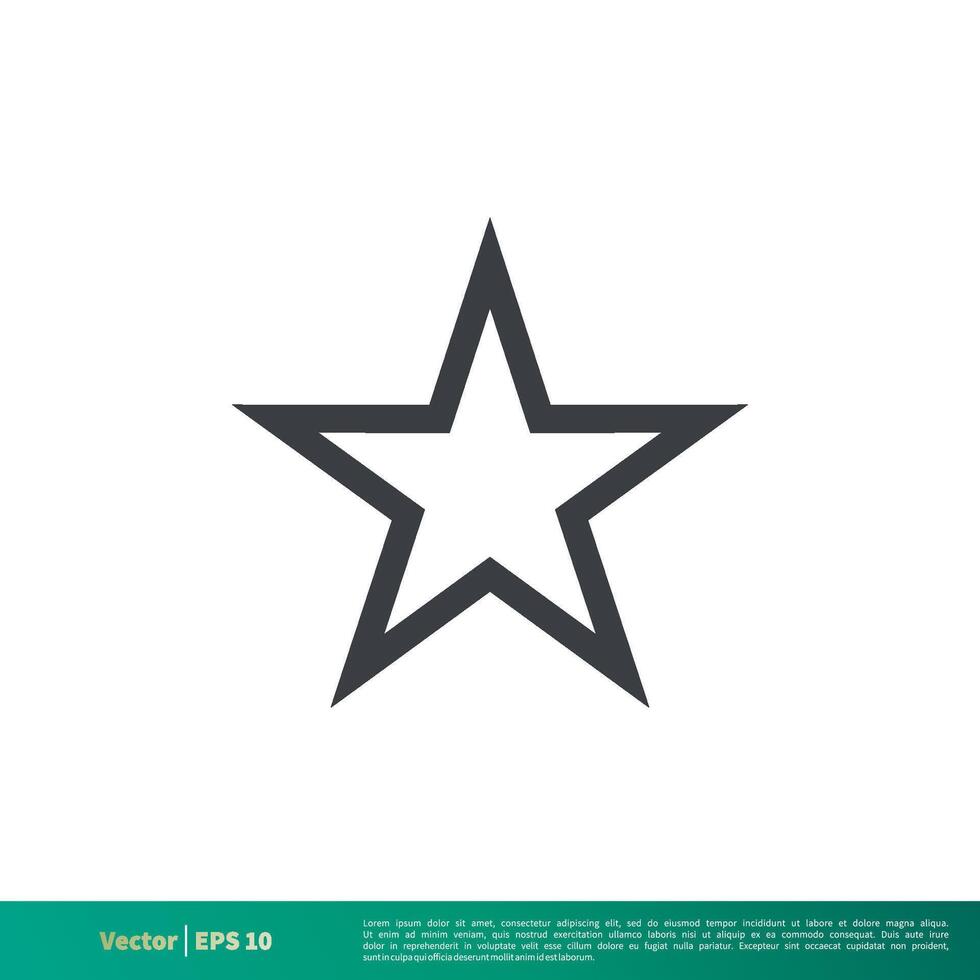 Simple Star Shape Icon Vector Logo Template Illustration Design. Vector EPS 10.