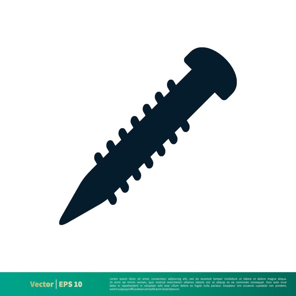 tornillo icono vector logo modelo ilustración diseño eps 10