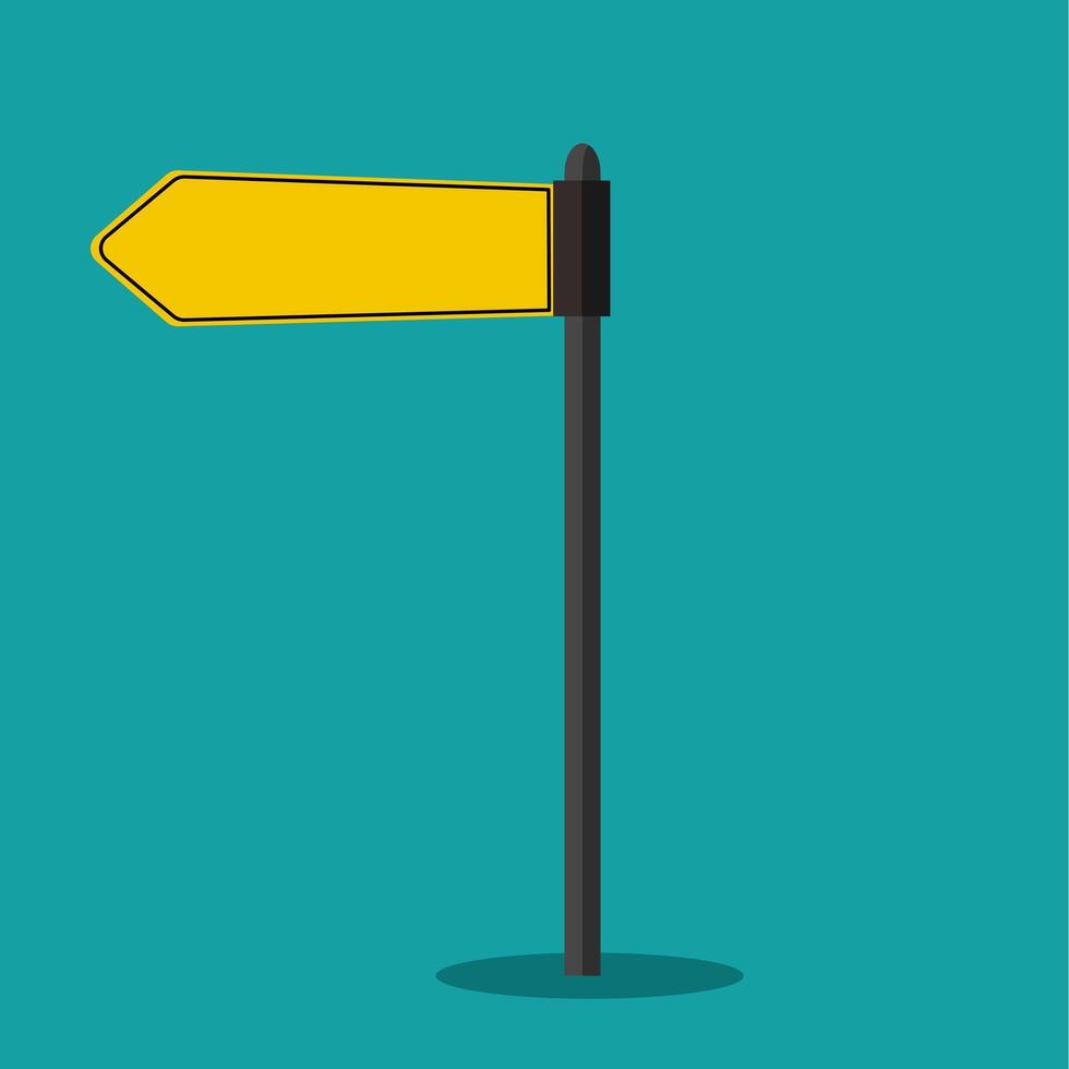 Road signs isolated on the background vector