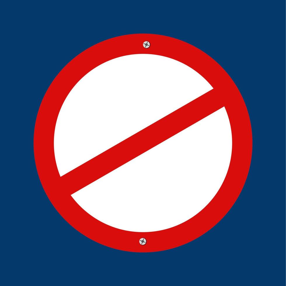 red stop road sign vector