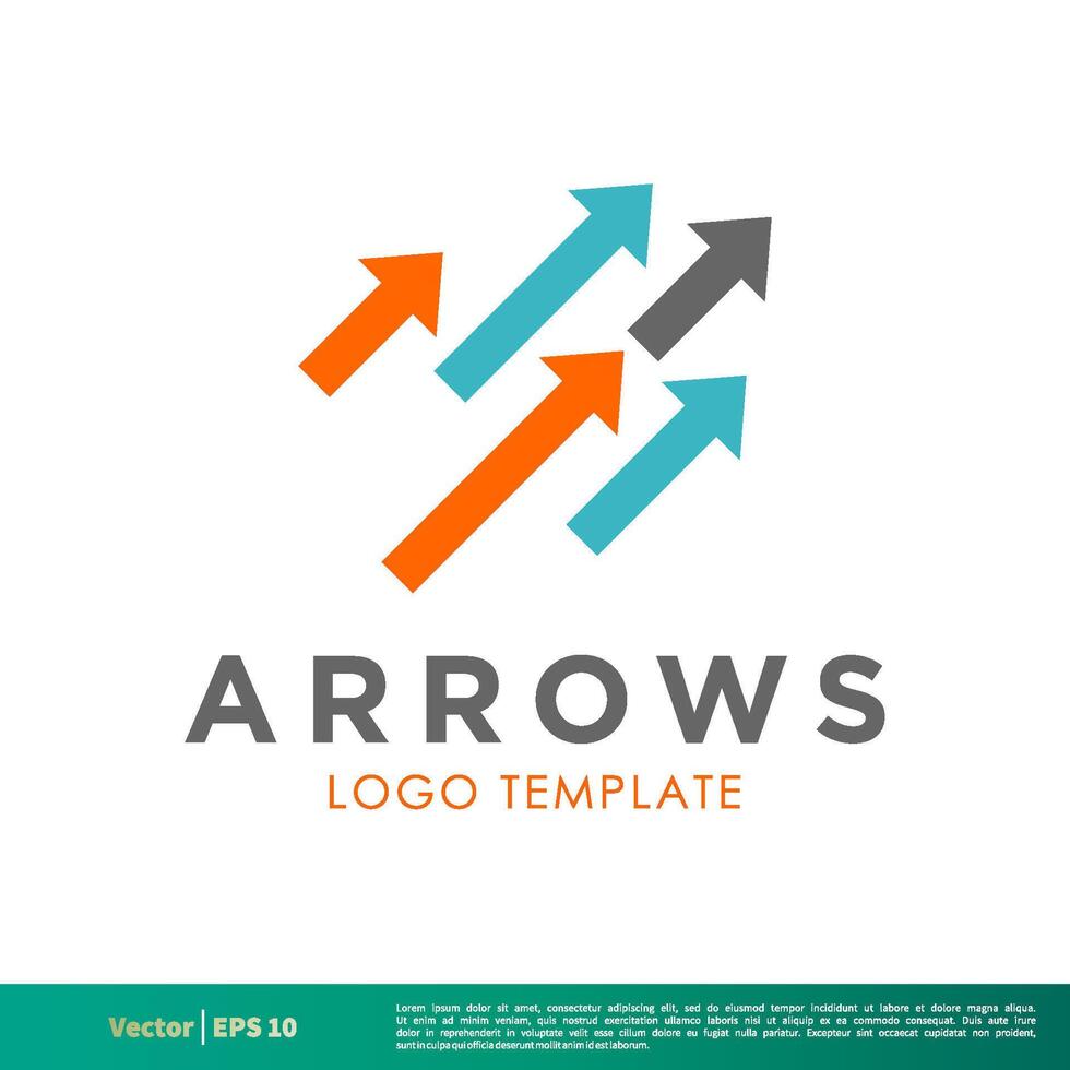 Arrows Icon Vector Logo Template Illustration Design. Vector EPS 10.