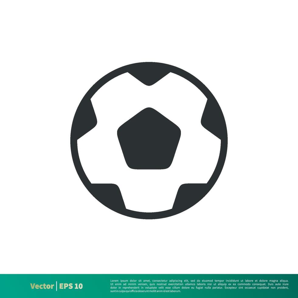 Football, Soccer Ball Icon Vector Logo Template Illustration Design. Vector EPS 10.