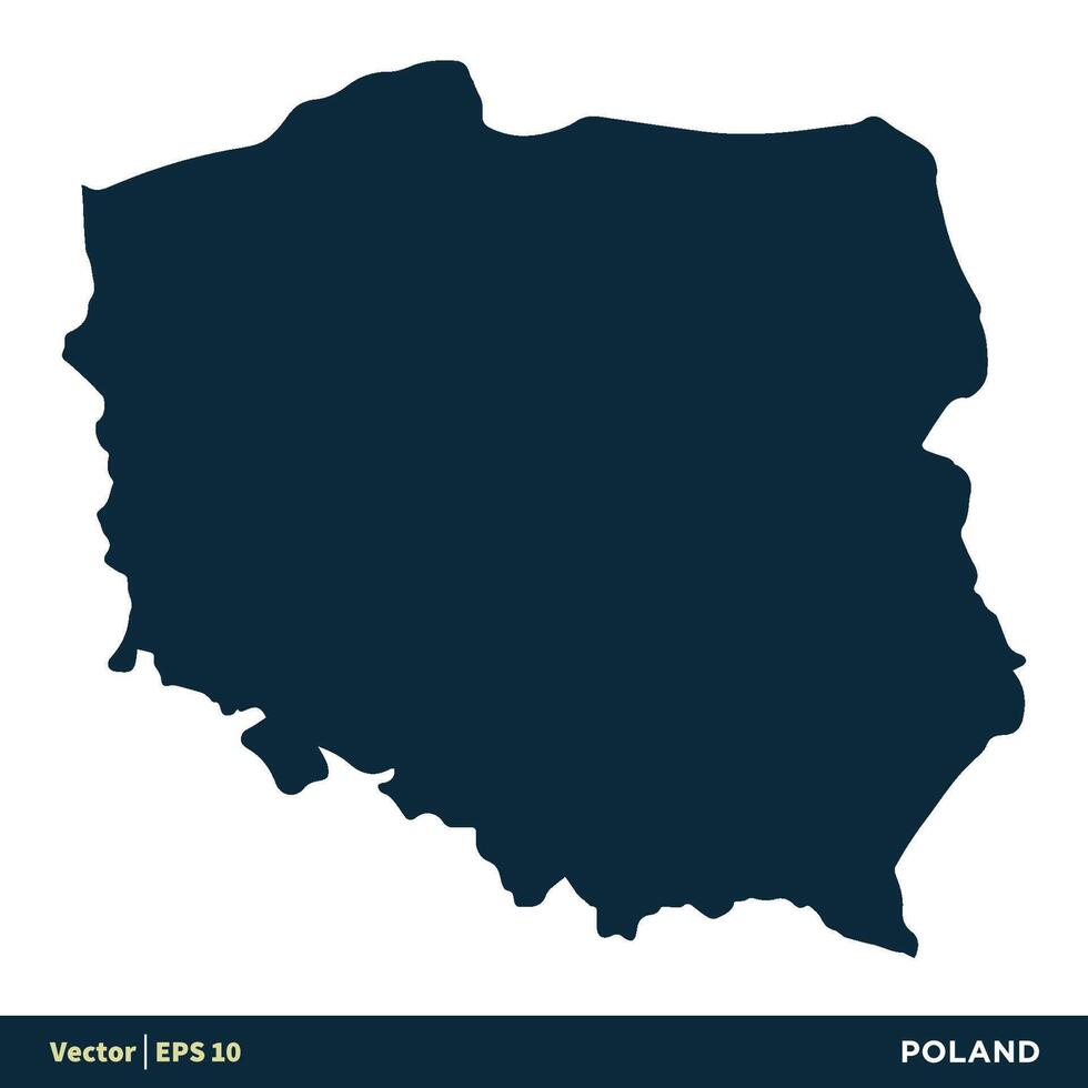 Poland - Europe Countries Map Vector Icon Template Illustration Design. Vector EPS 10.