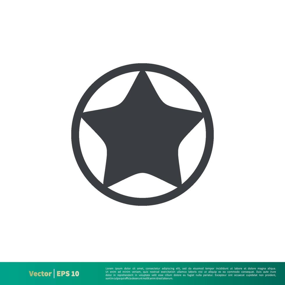 Simple Star Shape Icon Vector Logo Template Illustration Design. Vector EPS 10.