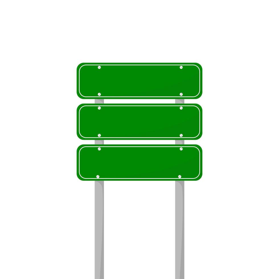 road sign isolated on a background. green traffic vector