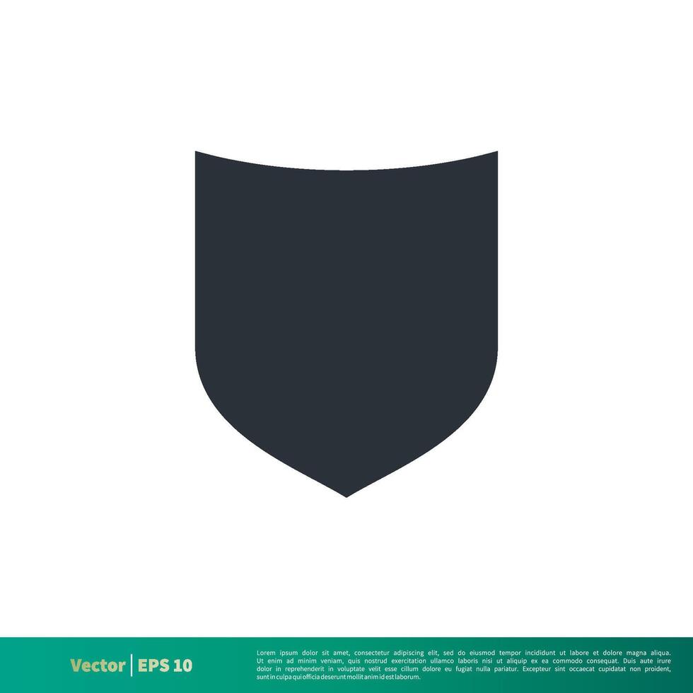 Simple Shape Shield Icon Vector Logo Template Illustration Design. Vector EPS 10.