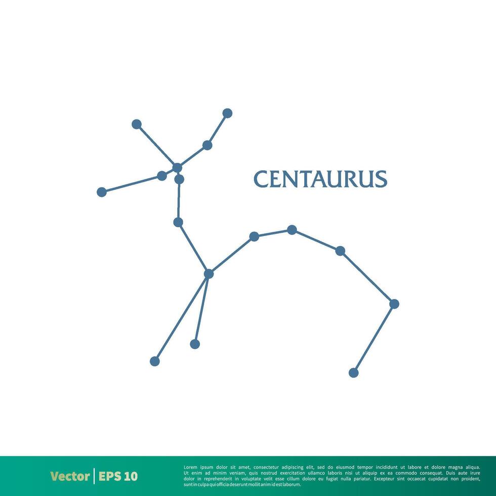 Centaurus - Constellation Star Icon Vector Logo Template Illustration Design. Vector EPS 10.
