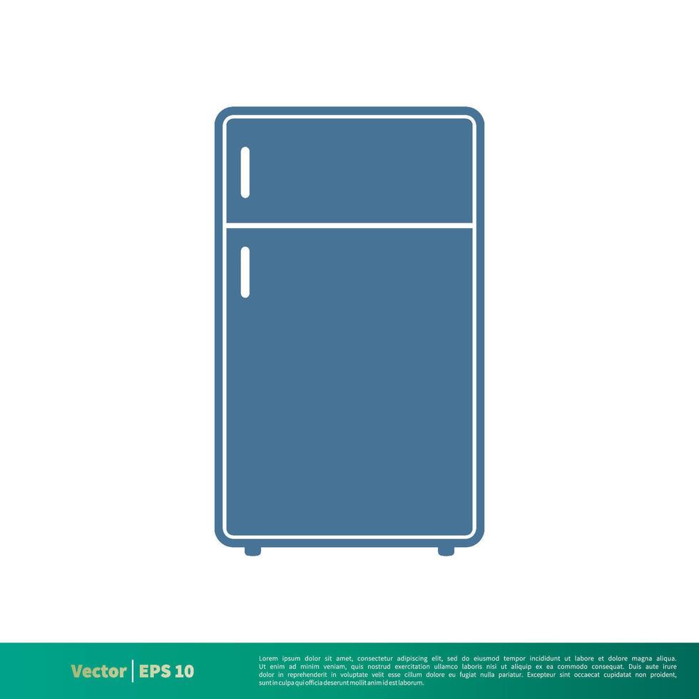 Freezer, Cooler Container Icon Vector Logo Template Illustration Design. Vector EPS 10.