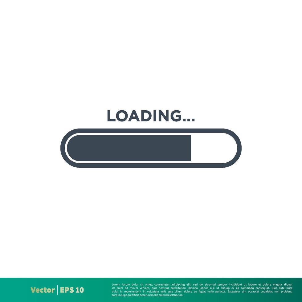 Loading Icon Vector Logo Template Illustration Design EPS 10.
