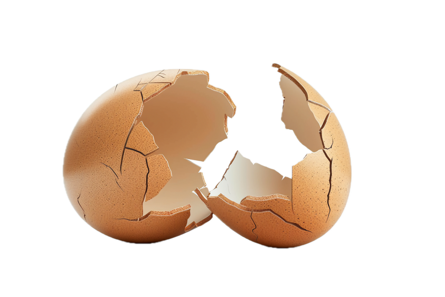 AI generated Cracked Eggshell png
