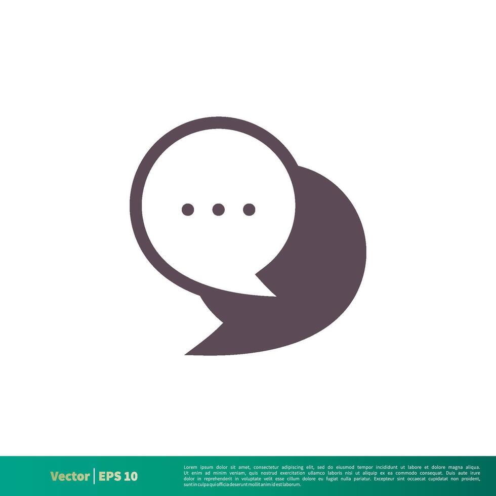 Chat Bubble Icon Vector Logo Template Illustration Design. Vector EPS 10.