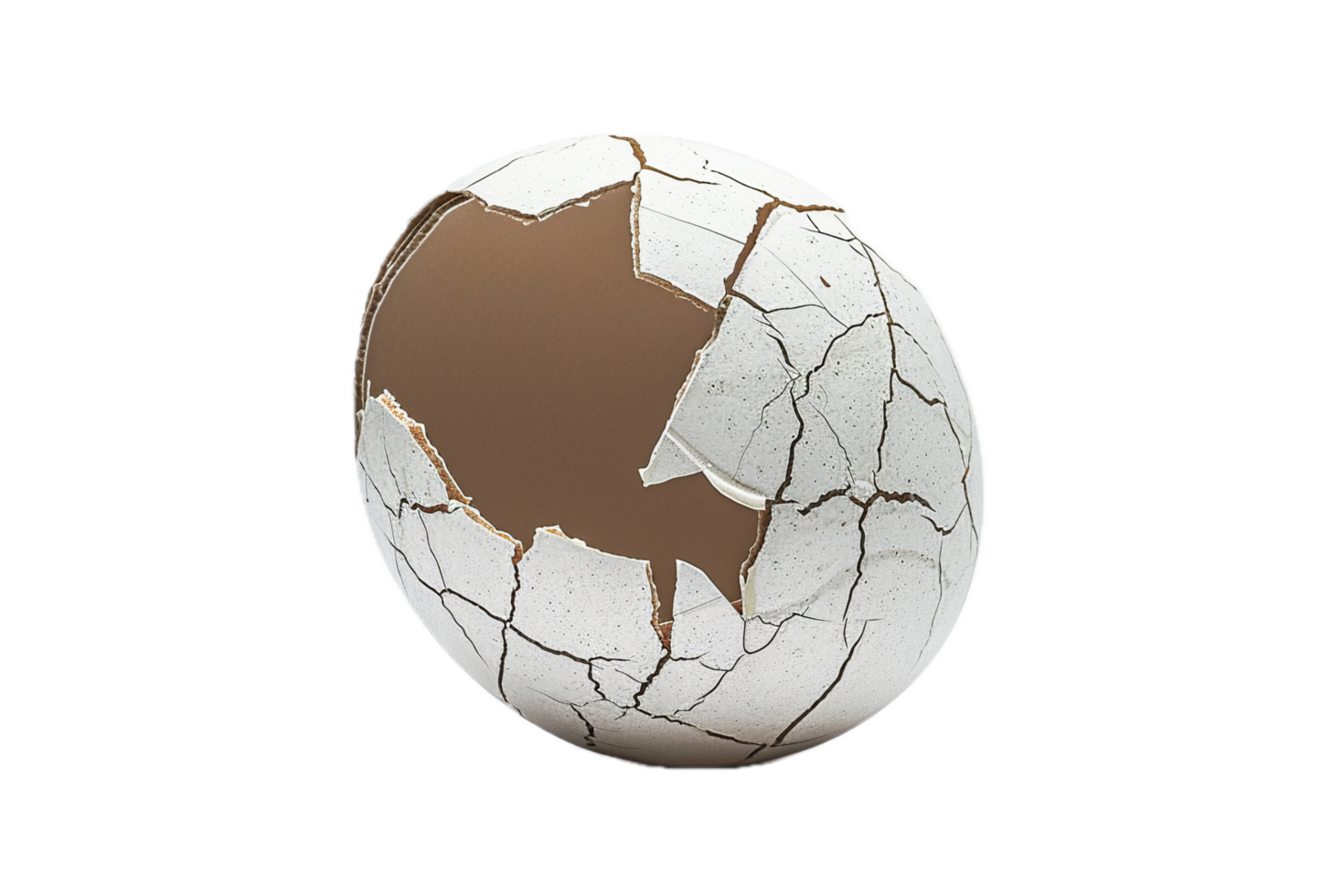 AI generated Cracked Eggshell png
