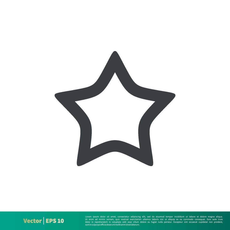 Simple Star Shape Icon Vector Logo Template Illustration Design. Vector EPS 10.