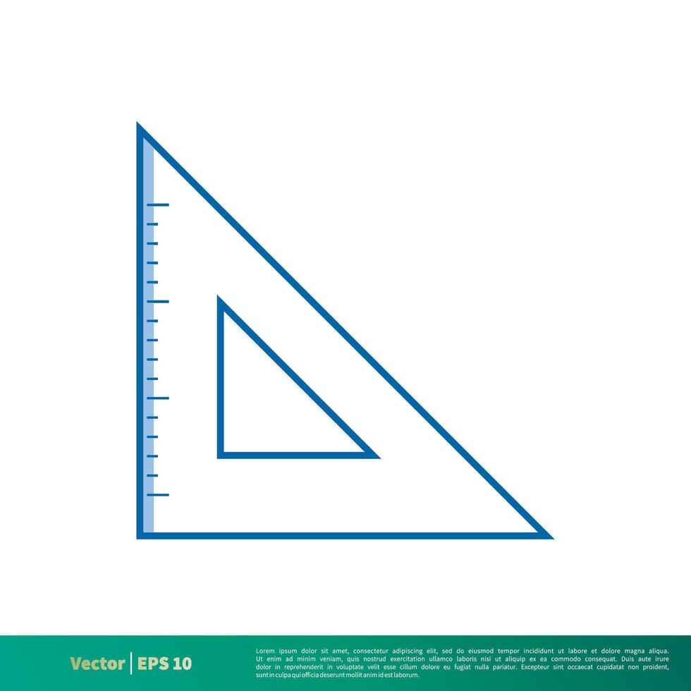 Accurate Tool Ruler Icon Vector Logo Template Illustration Design. Vector EPS 10.