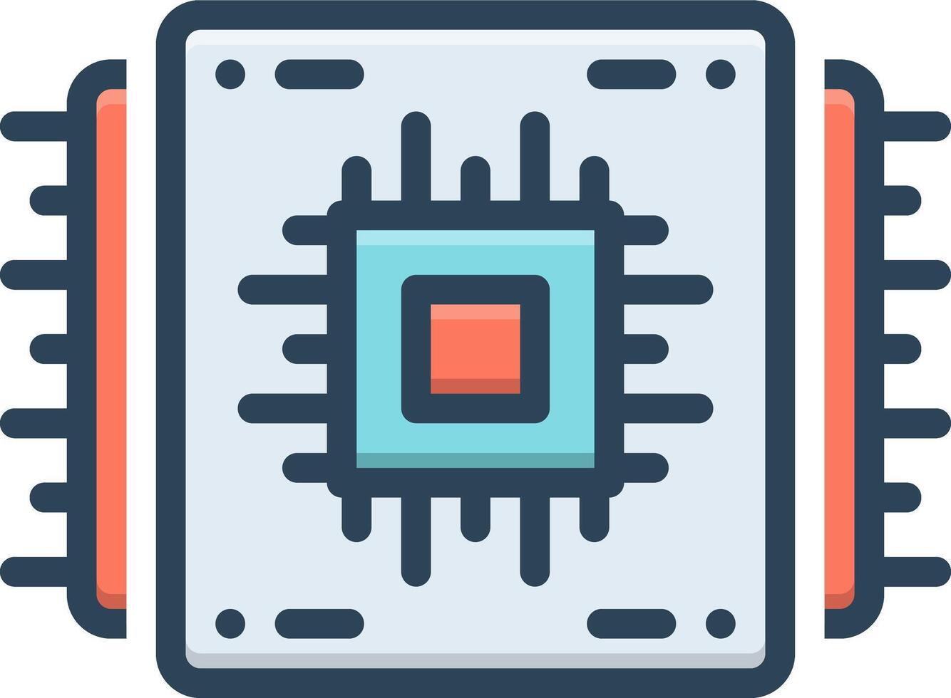Vector color icon for embedded