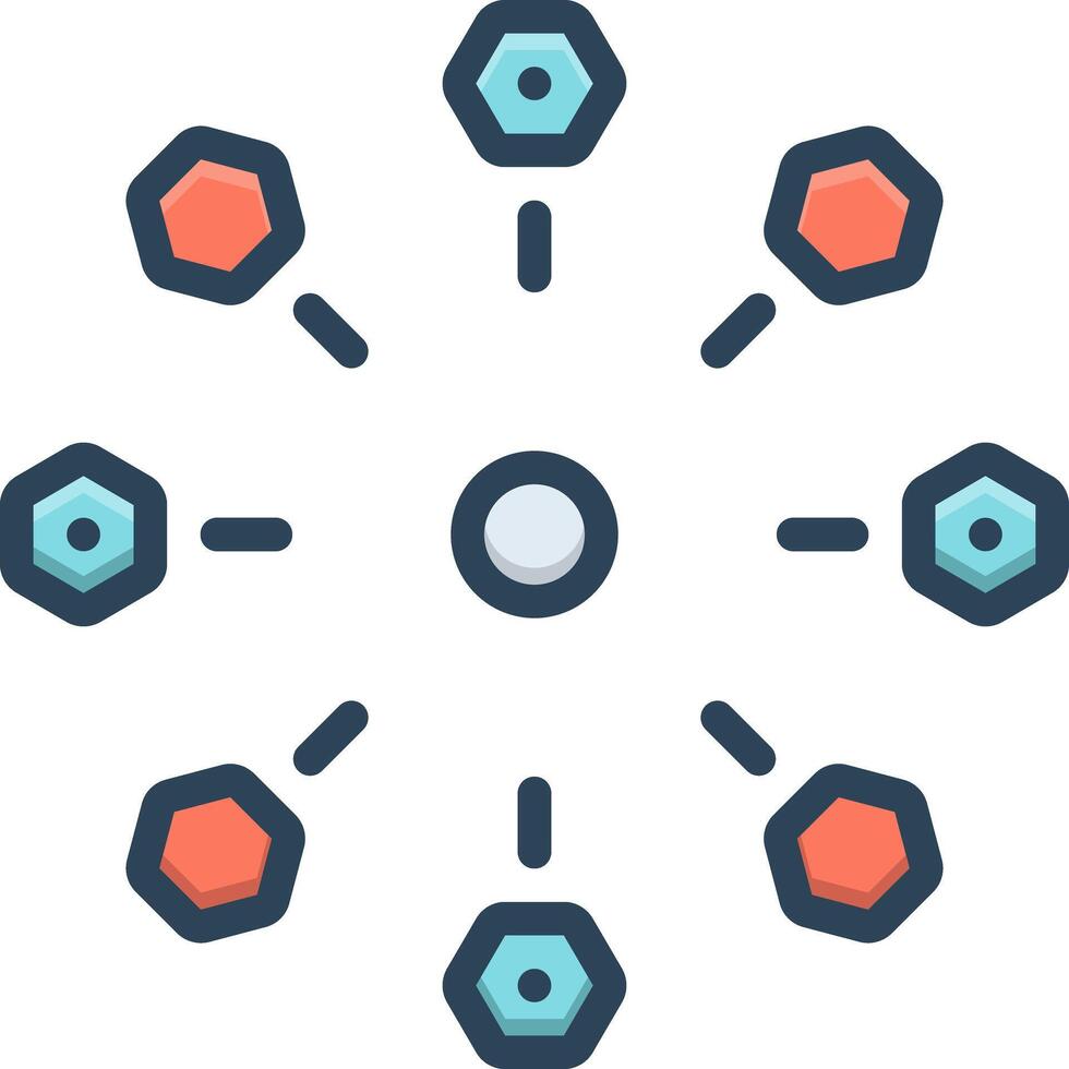 Vector color icon for comprehensive