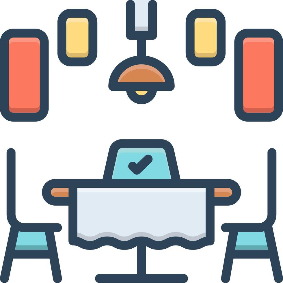 Vector color icon for reserve
