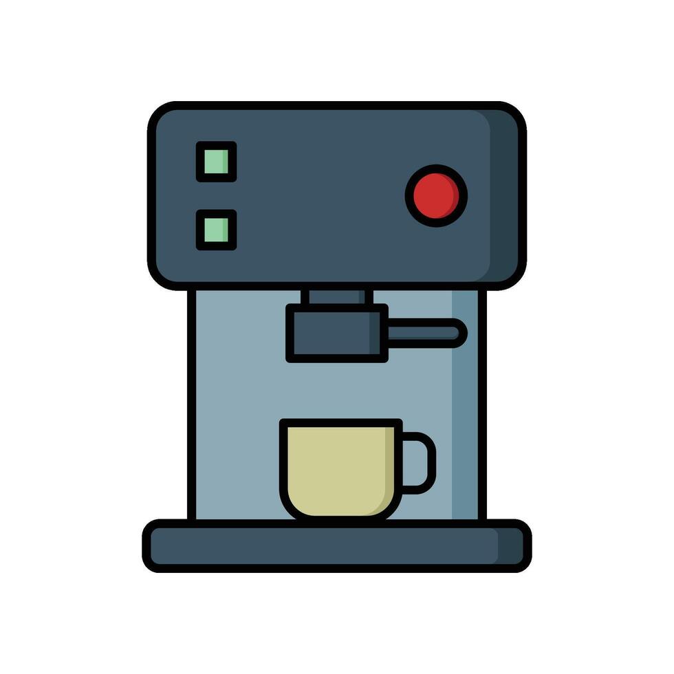 café fabricante icono vector diseño