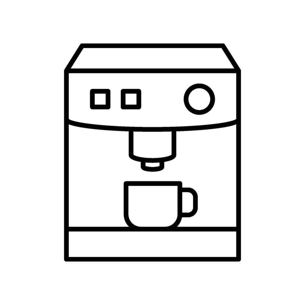 café fabricante icono vector diseño