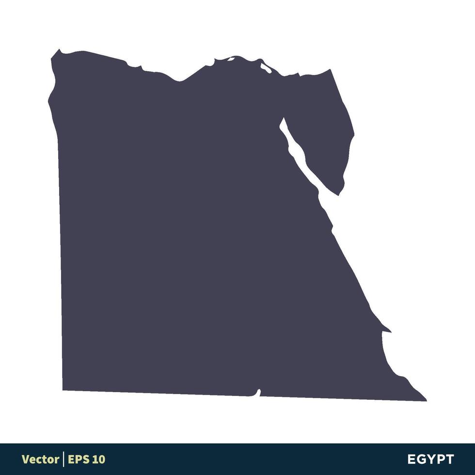 Egypt - Africa Countries Map Icon Vector Logo Template Illustration Design. Vector EPS 10.