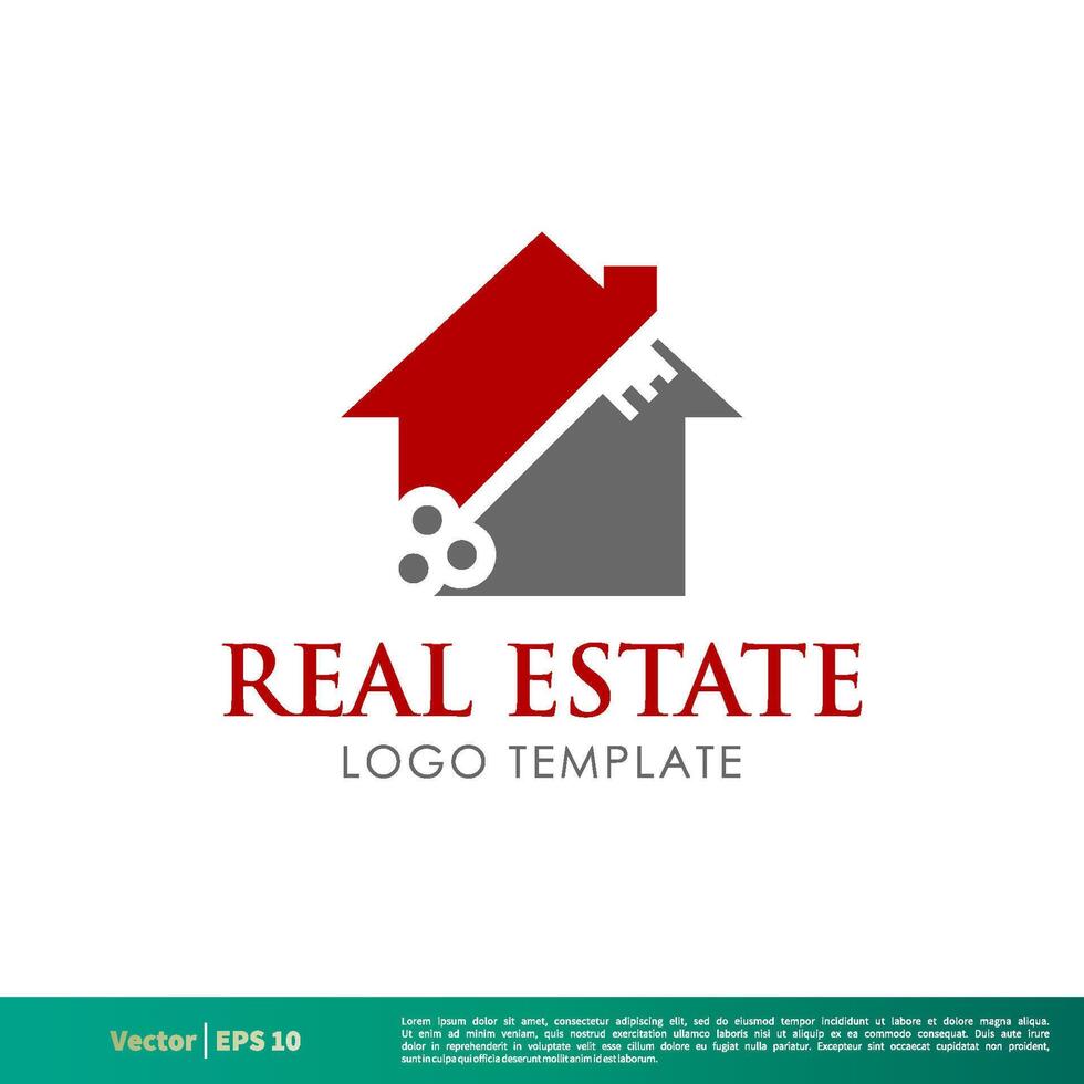 Key Real Estate Vector Icon Logo Template Illustration Design. Vector EPS 10.