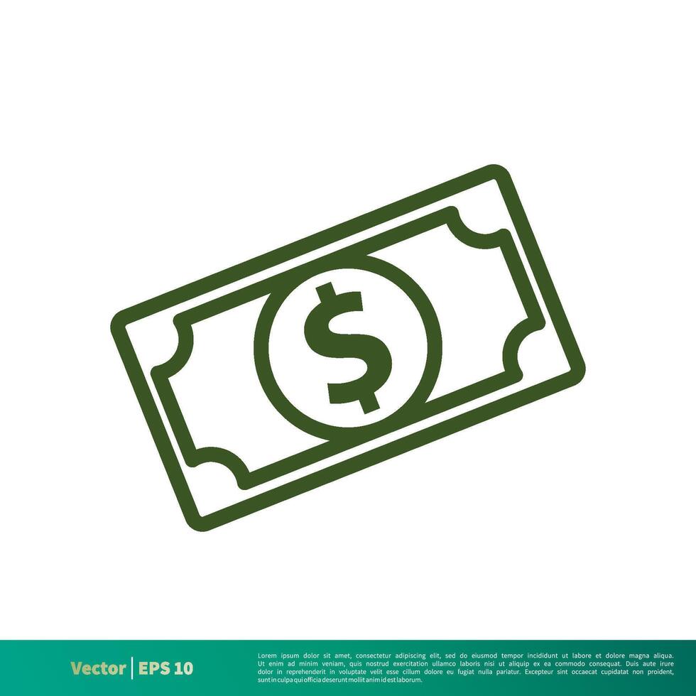 dinero icono vector logo modelo ilustración diseño. vector eps 10