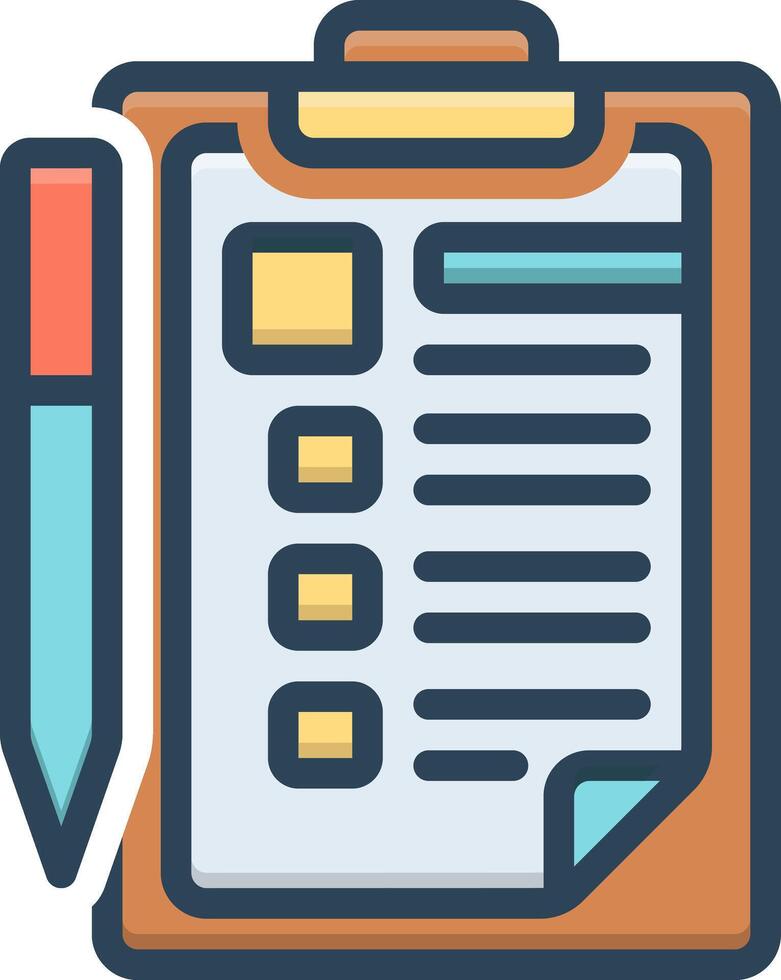 Vector color icon for register