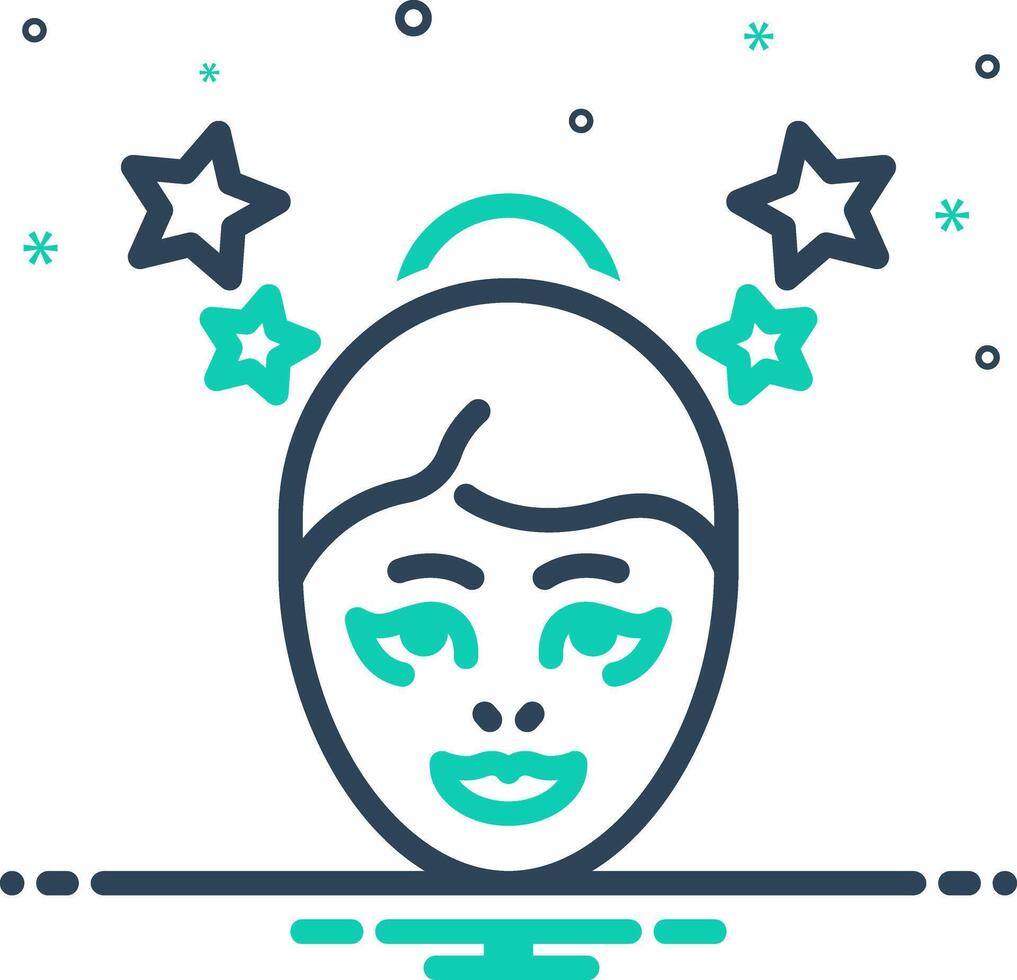 Vector mix icon for stunning