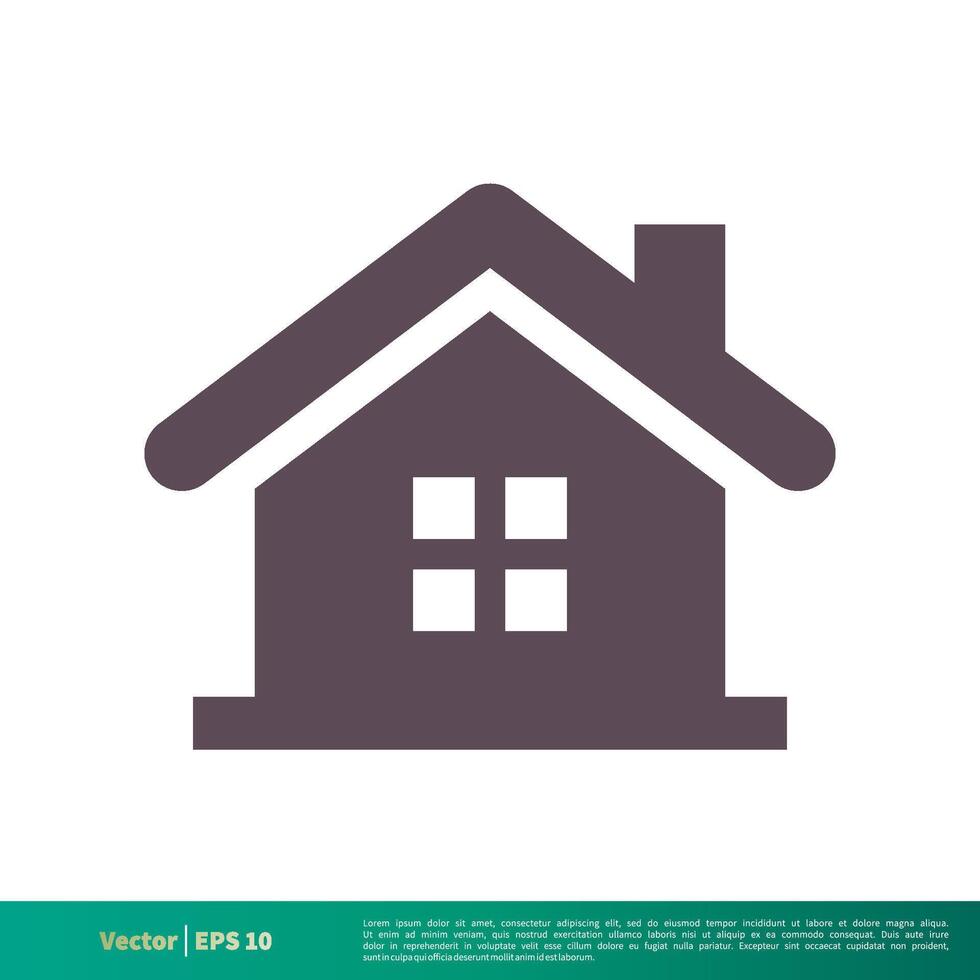 Home or House, Building, Real Estate Icon Vector Logo Template Illustration Design. Vector EPS 10.
