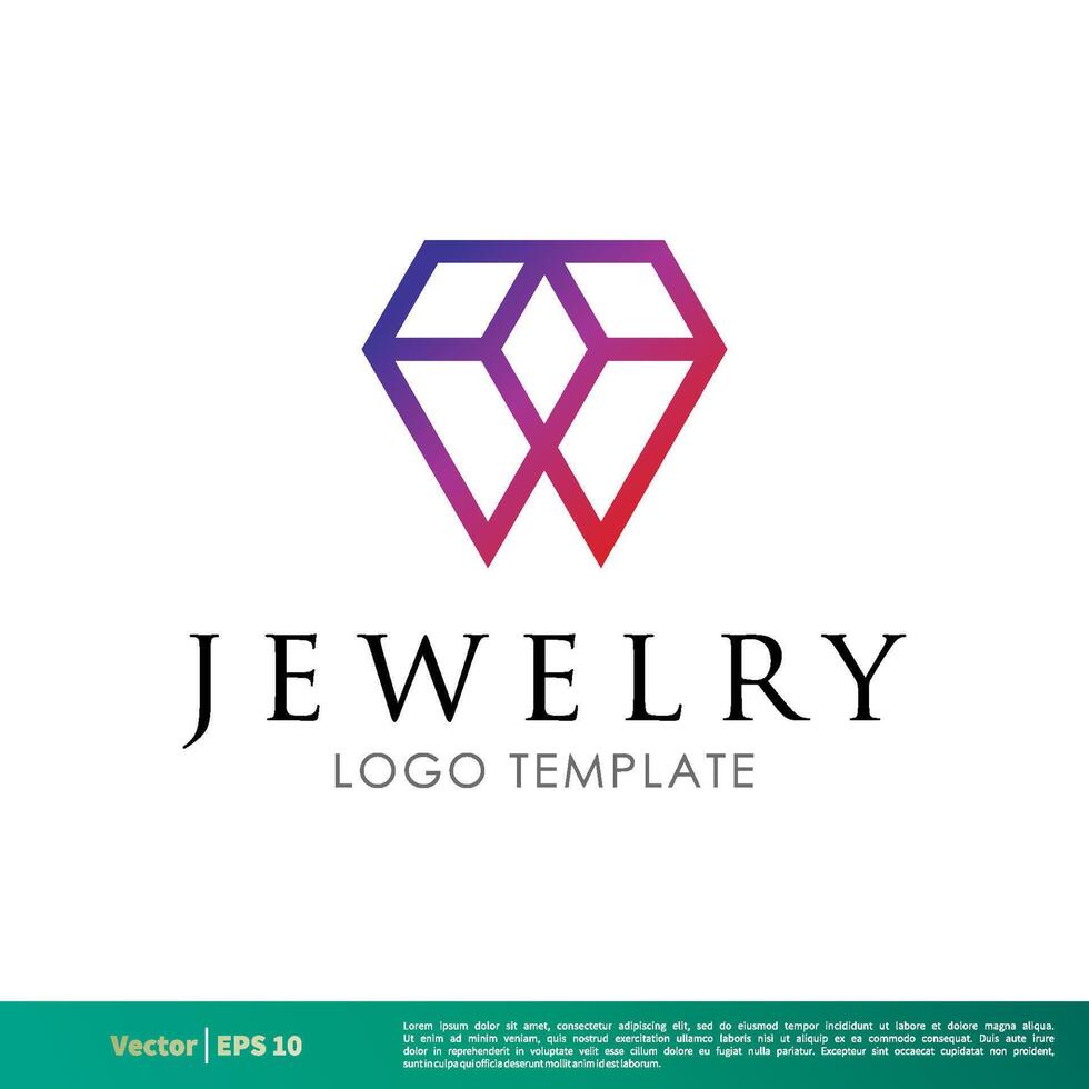 joyas, diamante icono vector logo modelo ilustración diseño. vector eps 10