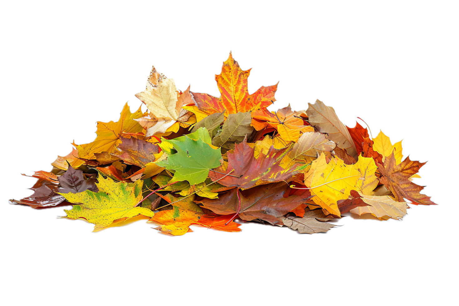 AI generated Autumn Maple Leaves Pile png 41151973 PNG