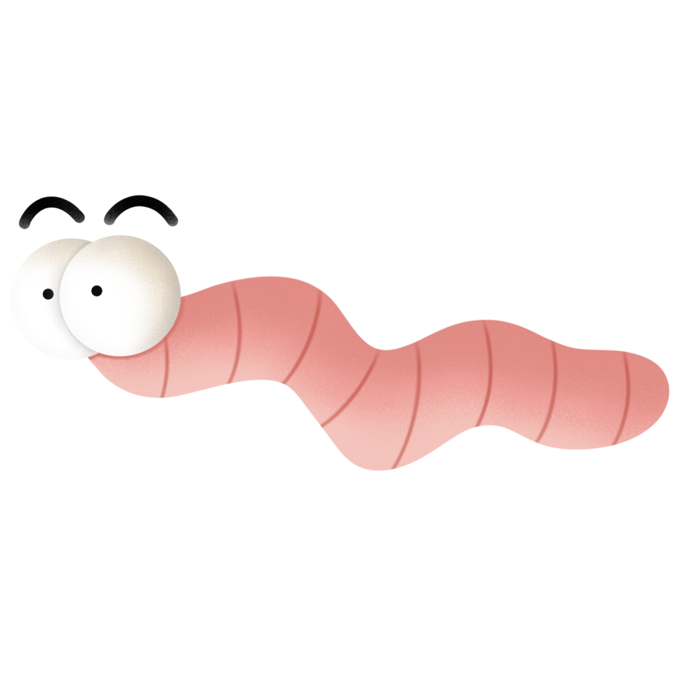 Worm in springtime png