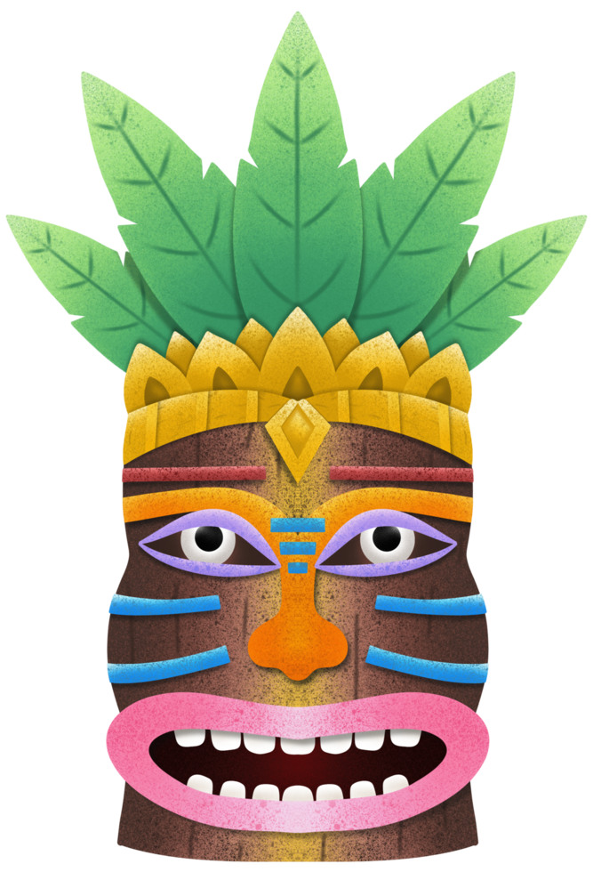 tiki masker in zomer png