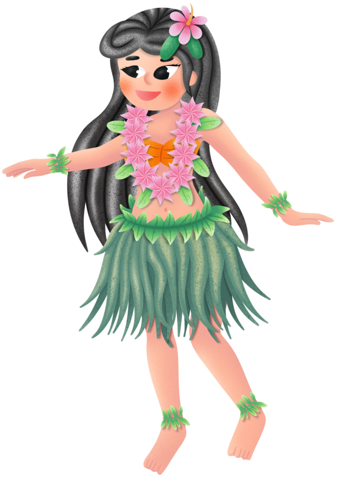 Hawaii dancer in summer png
