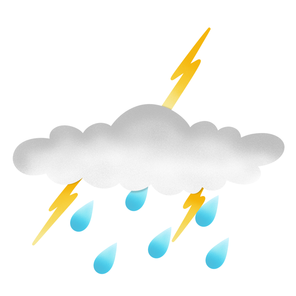 Cloud with lightning png