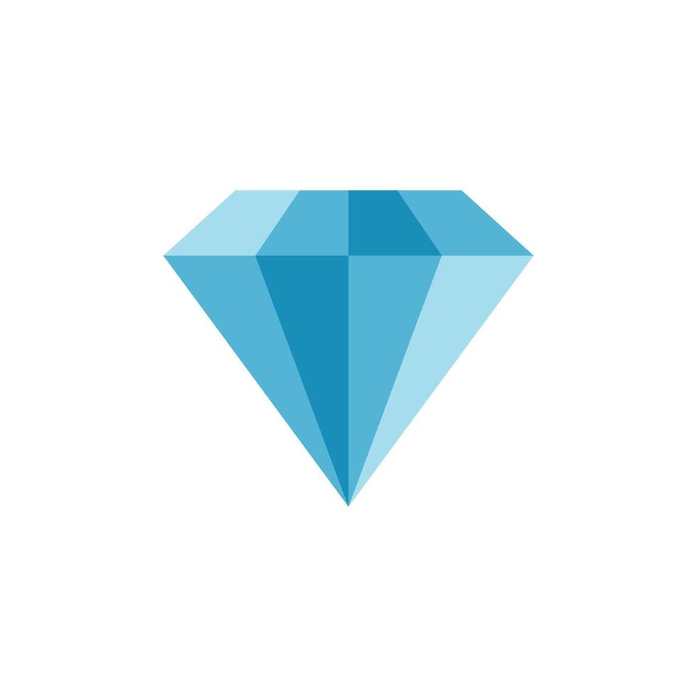 azul diamante Roca geométrico icono vector logo modelo