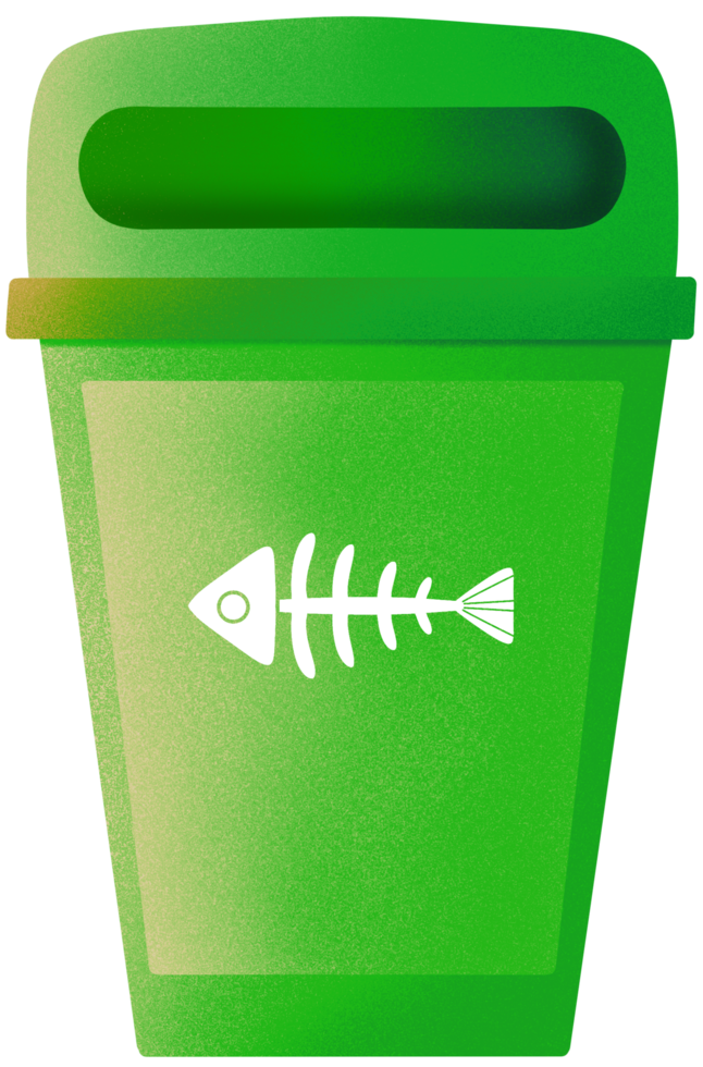 Wet garbage bin png