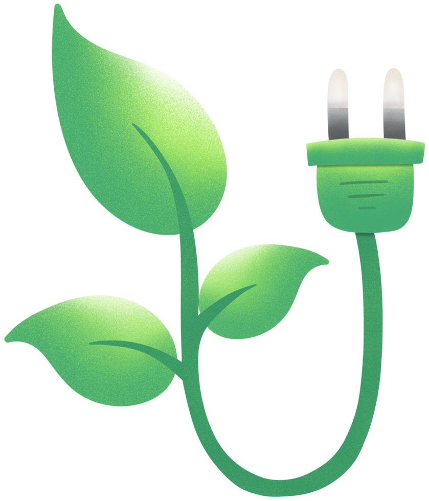 green energy saving bulb png