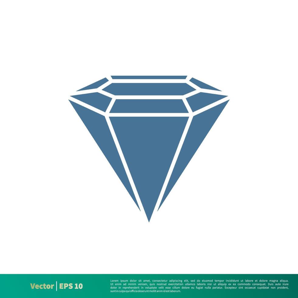 Diamond Icon Vector Logo Template Illustration Design. Vector EPS 10.