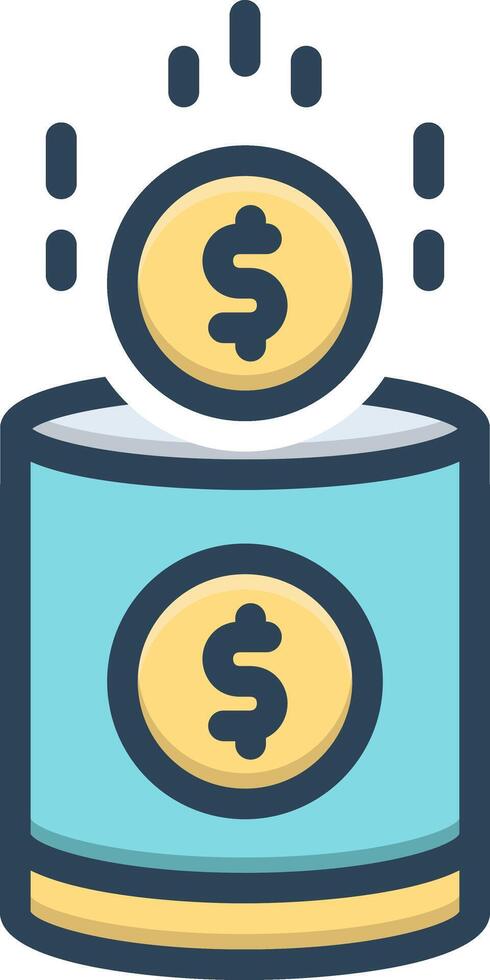 Vector color icon for saving 41152233 Vector Art at Vecteezy